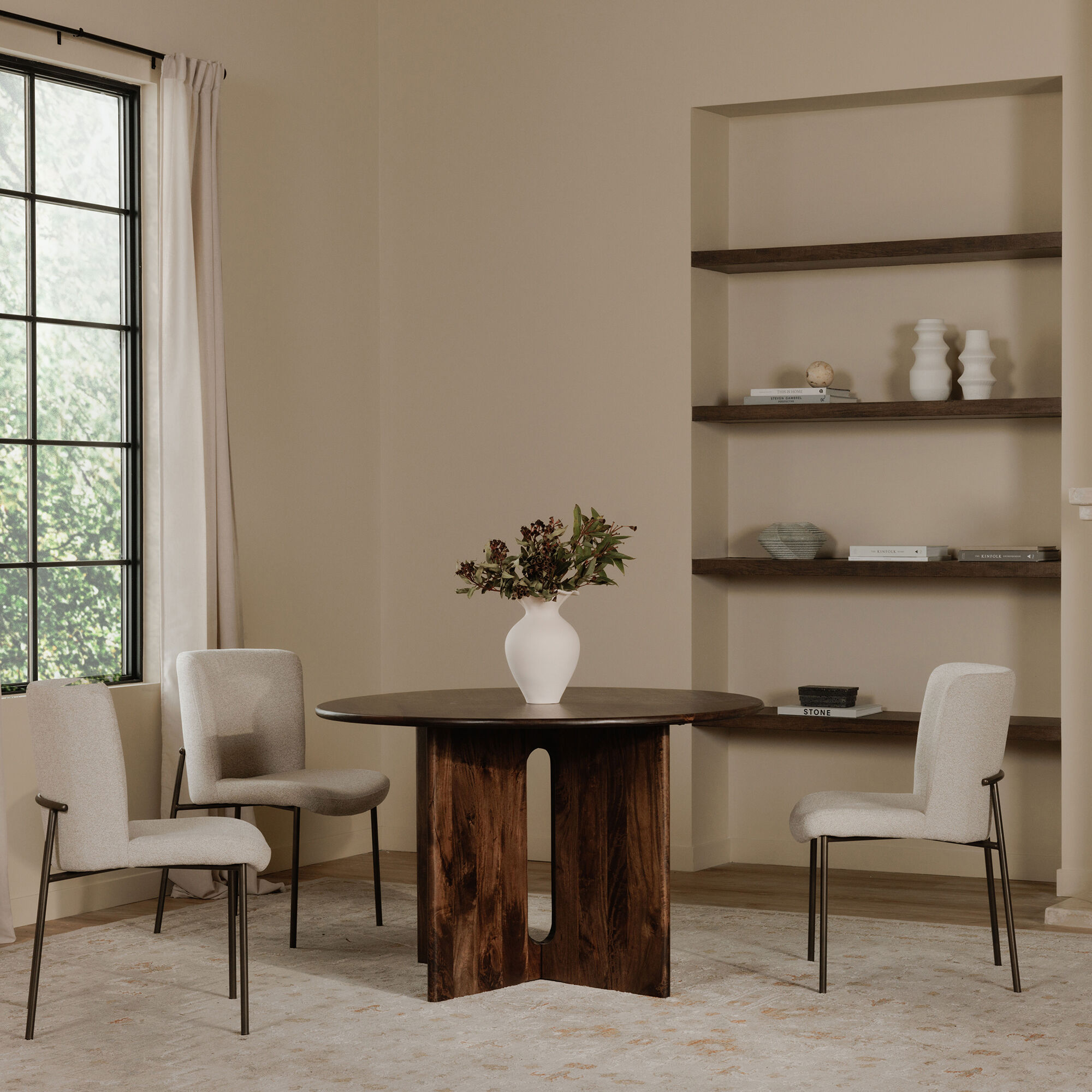 Early Beige Dining Chair, Set Of Two