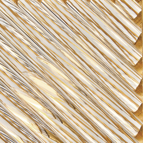 Lisa McDennon Sura 4 Light 16 inch Distressed Brass Pendant Ceiling Light