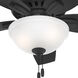 Newsome 42 inch Matte Black with Dark Gray Oak/Matte Black Blades Ceiling Fan