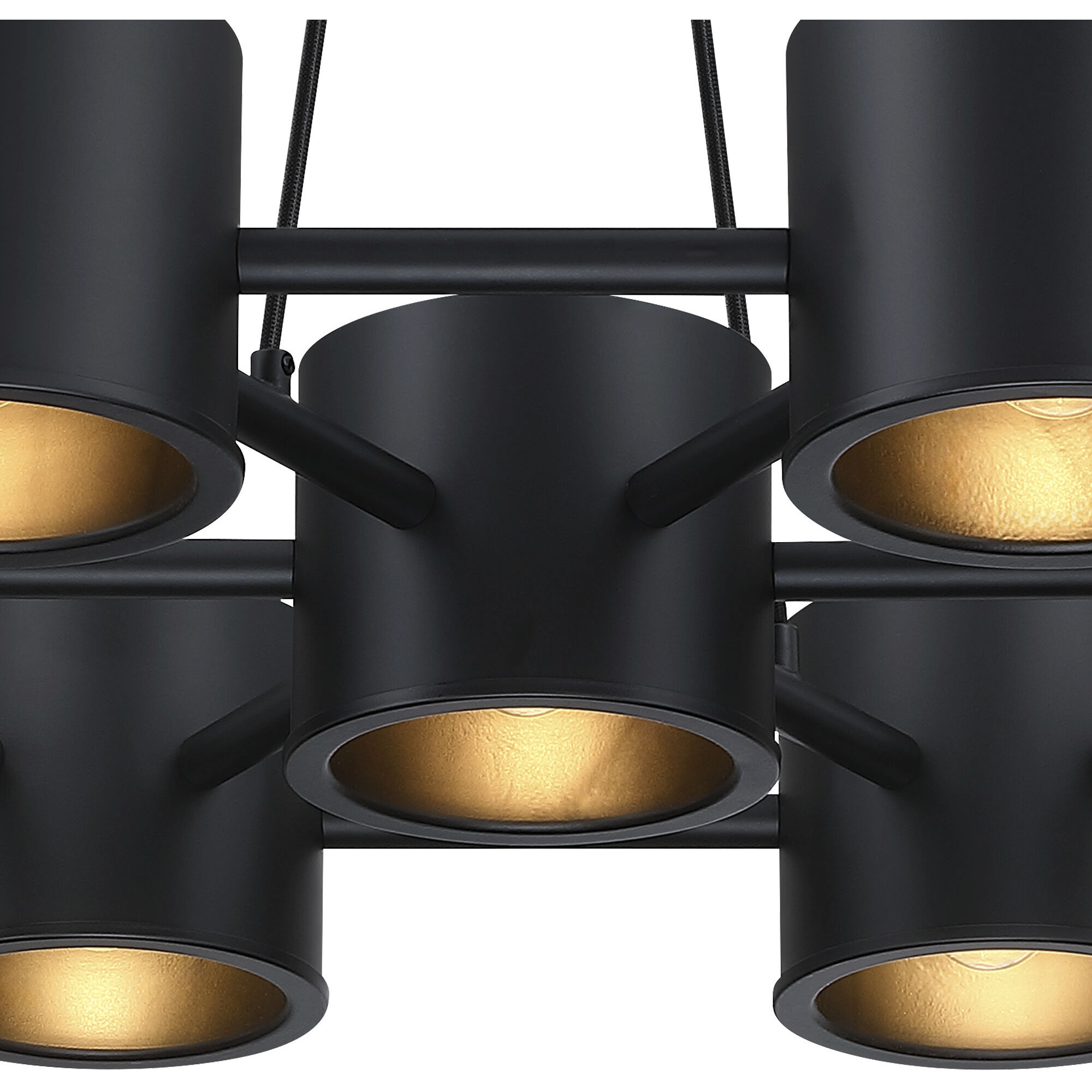 Fleur Oasis LED 30 inch Matte Black Chandelier Ceiling Light