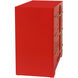 Cameron Red Dresser