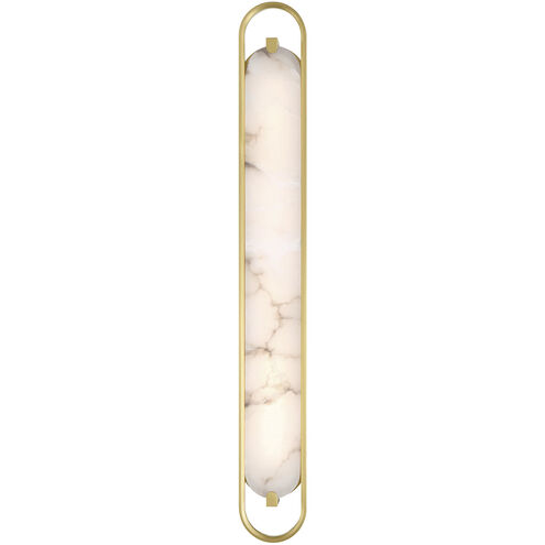 Noga 1 Light 36 inch Gold Vanity Light Wall Light