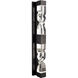 Mamadim 4 Light 35.75 inch Satin Brushed Black Vanity Light Wall Light