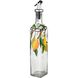 Citron Yellow with Green and Clear Oil and Vinegar Bottle
