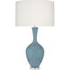 Audrey 33.5 inch 150 watt Steel Blue Table Lamp Portable Light