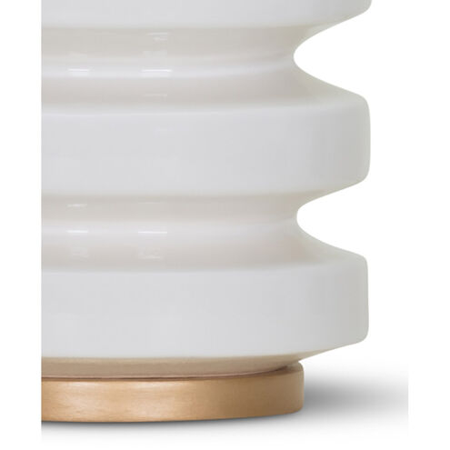 Rollins 26.5 inch 150.00 watt White Table Lamp Portable Light in Off-White