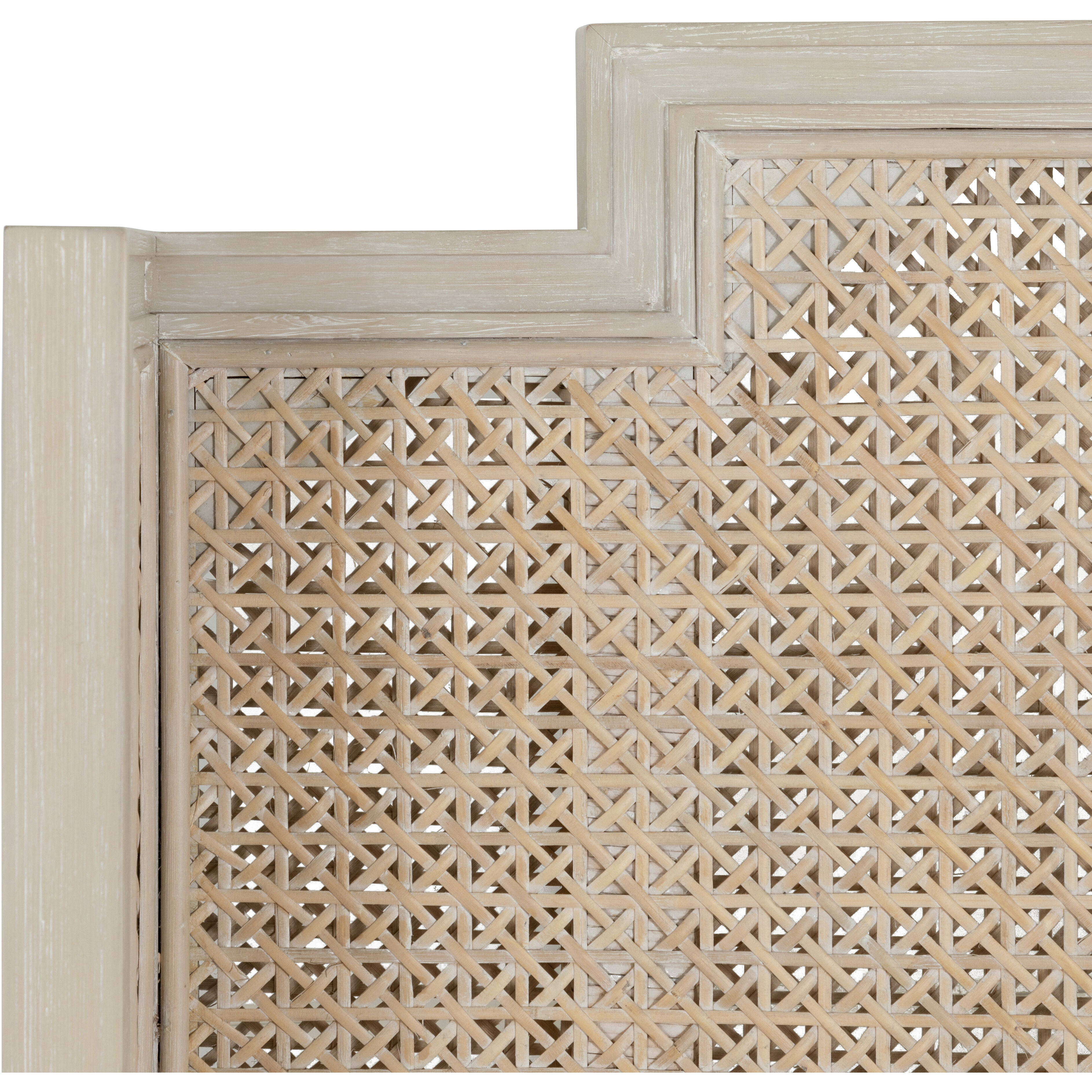 Camille Cerused White Queen Bed