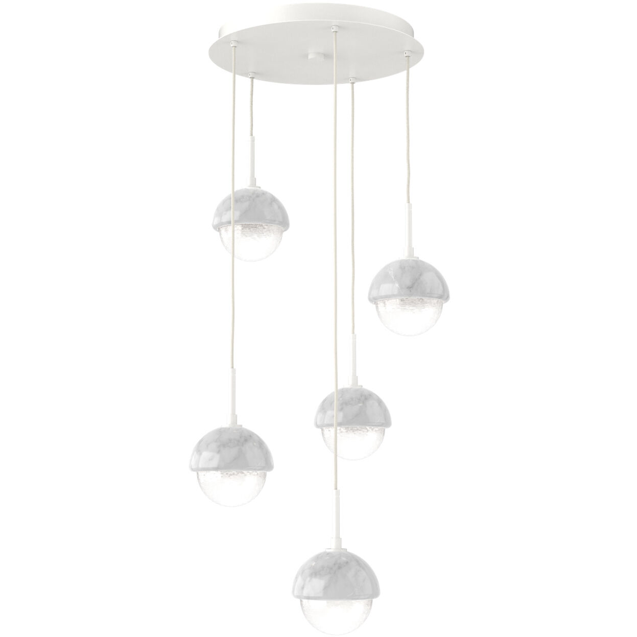 Cabochon 5 Light 20.20 inch Pendant