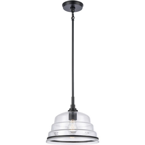 Boyer 1 Light 11 inch Matte Black Pendant Ceiling Light