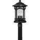 Quoizel Marblehead 3 Light 19 inch Mystic Black Outdoor Post Lantern MBH9011K - Open Box