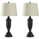 Signature 3 inch 100 watt Bronze Wood Table Lamp Portable Light