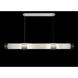 Bond LED 60 inch Silver Pendant Ceiling Light in Bahama Sand Studio Glass