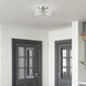 Whitworth 3 Light 14.5 inch Brushed Nickel Semi-Flush Ceiling Light