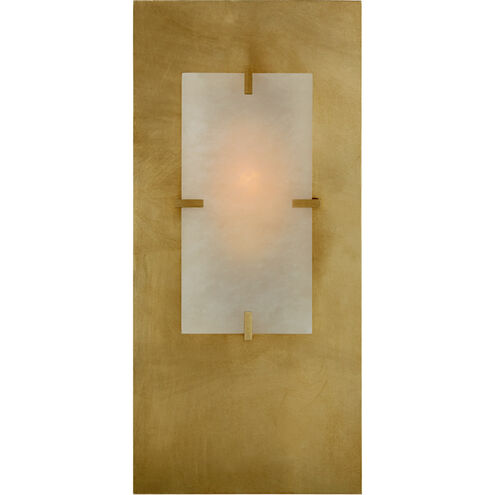 AERIN Dominica LED 9 inch Gild Rectangle Sconce Wall Light in Gild and Alabaster