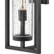 Cordillera Outdoor Wall Mount Lantern in Black, Large