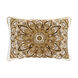 Envie 20 X 14 inch Ivory/Metallic - Gold Pillow Kit, Lumbar