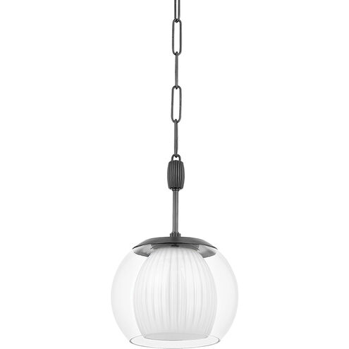 Clementon 1 Light 11 inch Distressed Bronze Pendant Ceiling Light