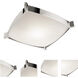 Linea 4 Light 19.75 inch Chrome Flush Mount Ceiling Light