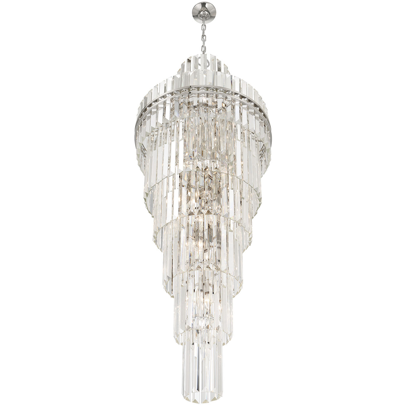 Hayes 31 Light 24 inch Polished Nickel Chandelier Ceiling Light