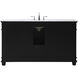 Wesley 60 X 22 X 35 inch Black Vanity Sink Set