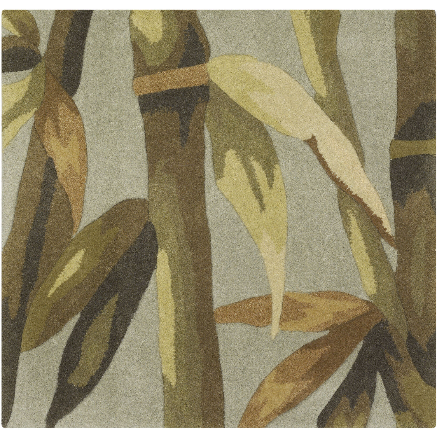 Canopy 36 X 24 inch Dusty Sage/Olive/Dark Brown/Light Olive Handmade Rug