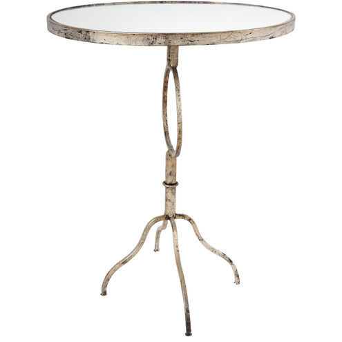 Oval 27.5 X 15 inch Gold Table
