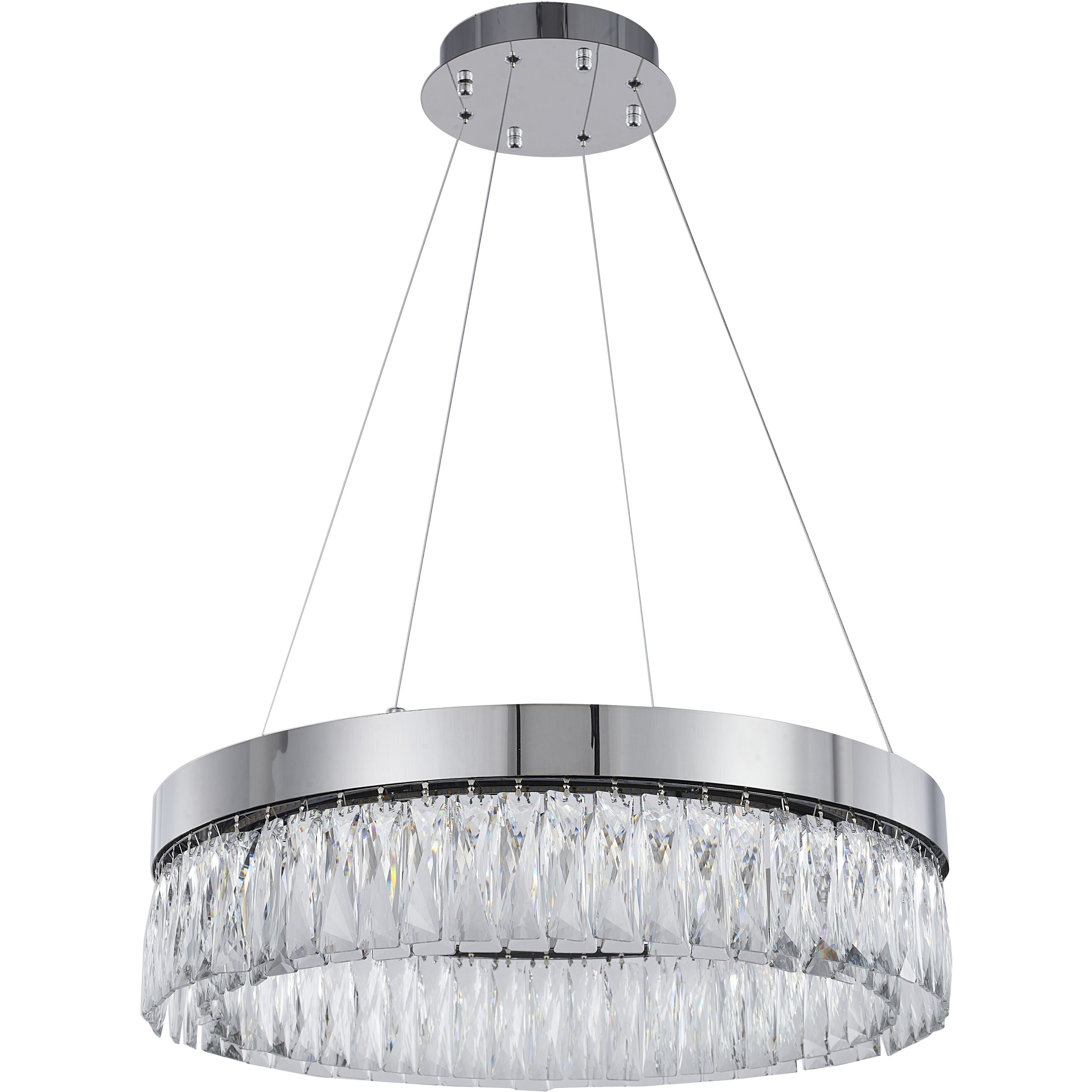 Canada LED 24 inch Chrome Chandelier Ceiling Light
