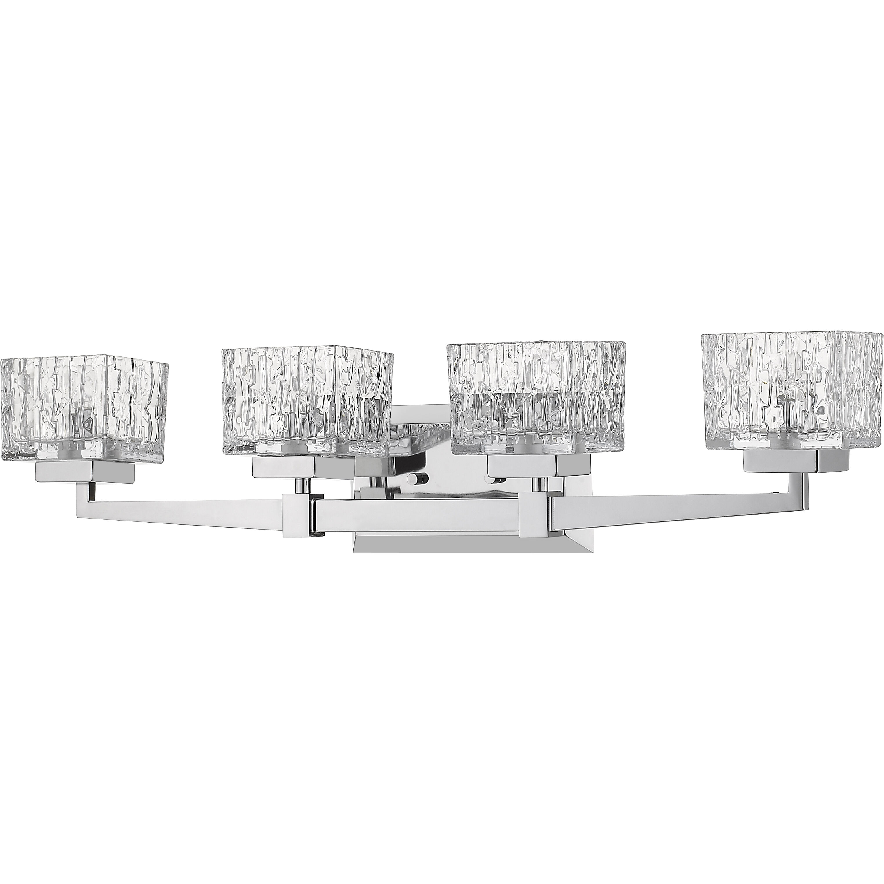 Rubicon 4 Light 29.5 inch Chrome Vanity Wall Light in G9