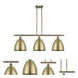 Ballston Dome LED 36 inch Antique Brass Island Light Ceiling Light