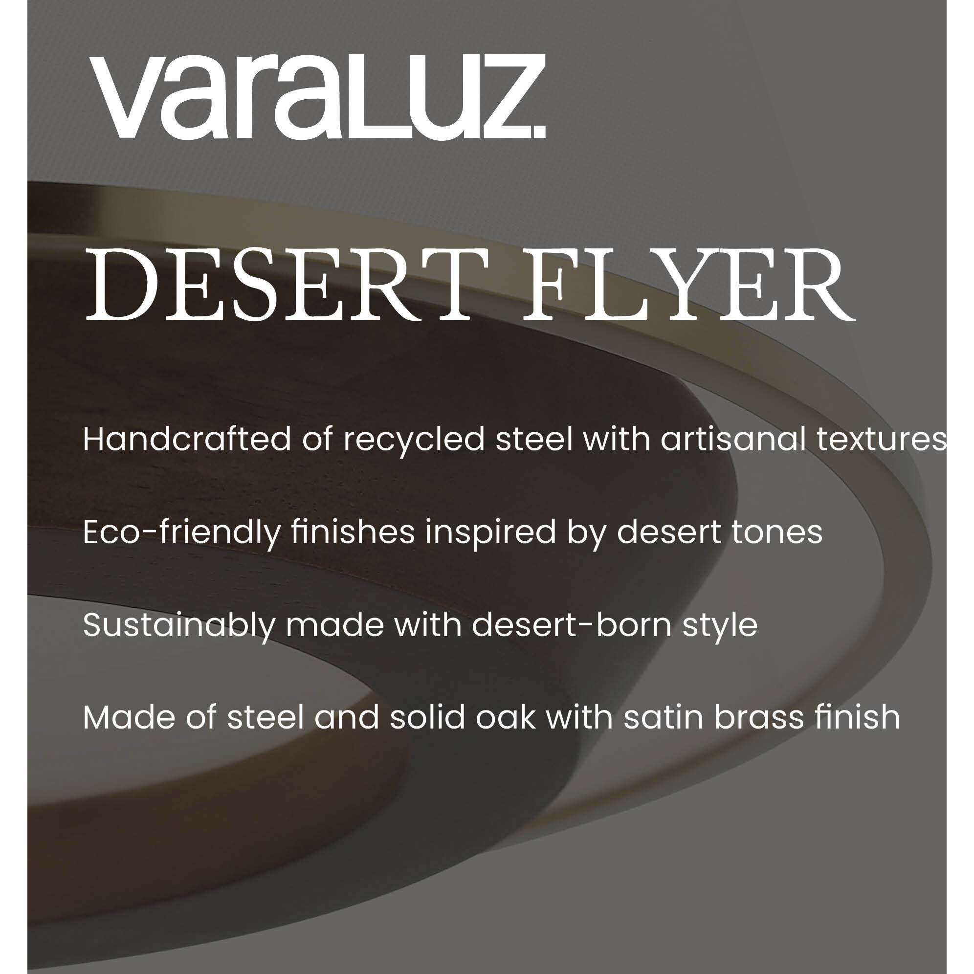 Desert Flyer 6 Light 26 inch Satin Brass with Medium Walnut Pendant Ceiling Light