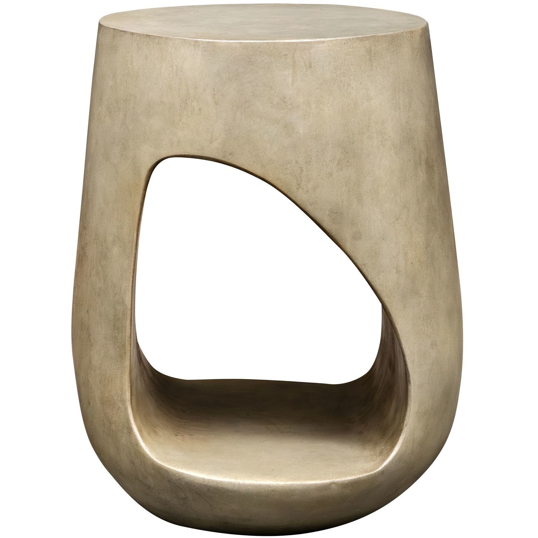 Lithos 23 X 18 inch Warm Gray Concrete Outdoor Accent Table