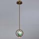 Utopia 1 Light 4 inch Lacquered Gold Pendant Ceiling Light