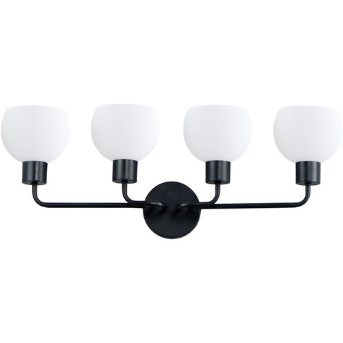 Coraline 4 Light 30 inch Black Bath Vanity Wall Light