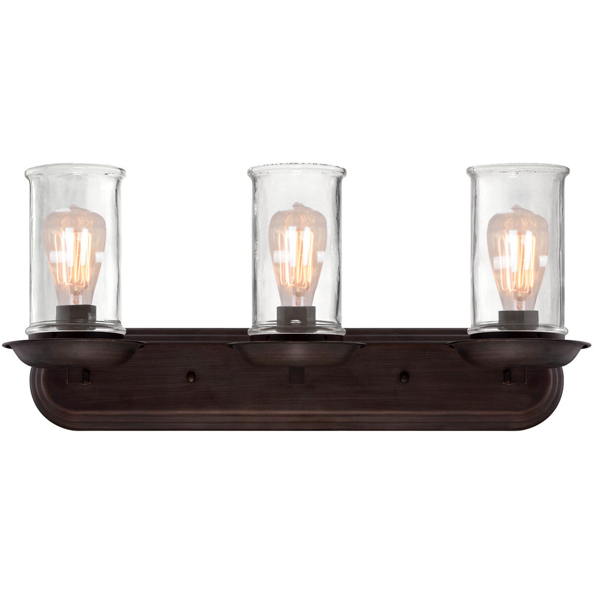 Thornton 3 Light 25 inch Aged Bronze Brushed Vanity Light Wall Light