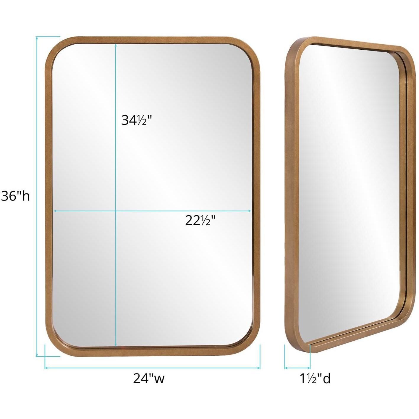 Marcello 36 X 24 inch Bronze Mirror