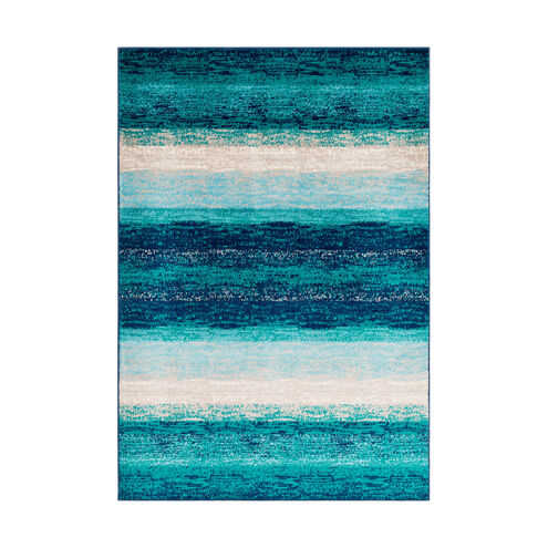 Camillus 93 X 63 inch Teal Rug, Rectangle