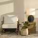 Xanadu Black & Cream Rattan w/ Off White Cushion Lounge Chair