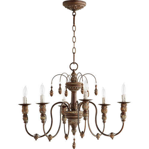 Salento 6 Light 25 inch Vintage Copper Chandelier Ceiling Light