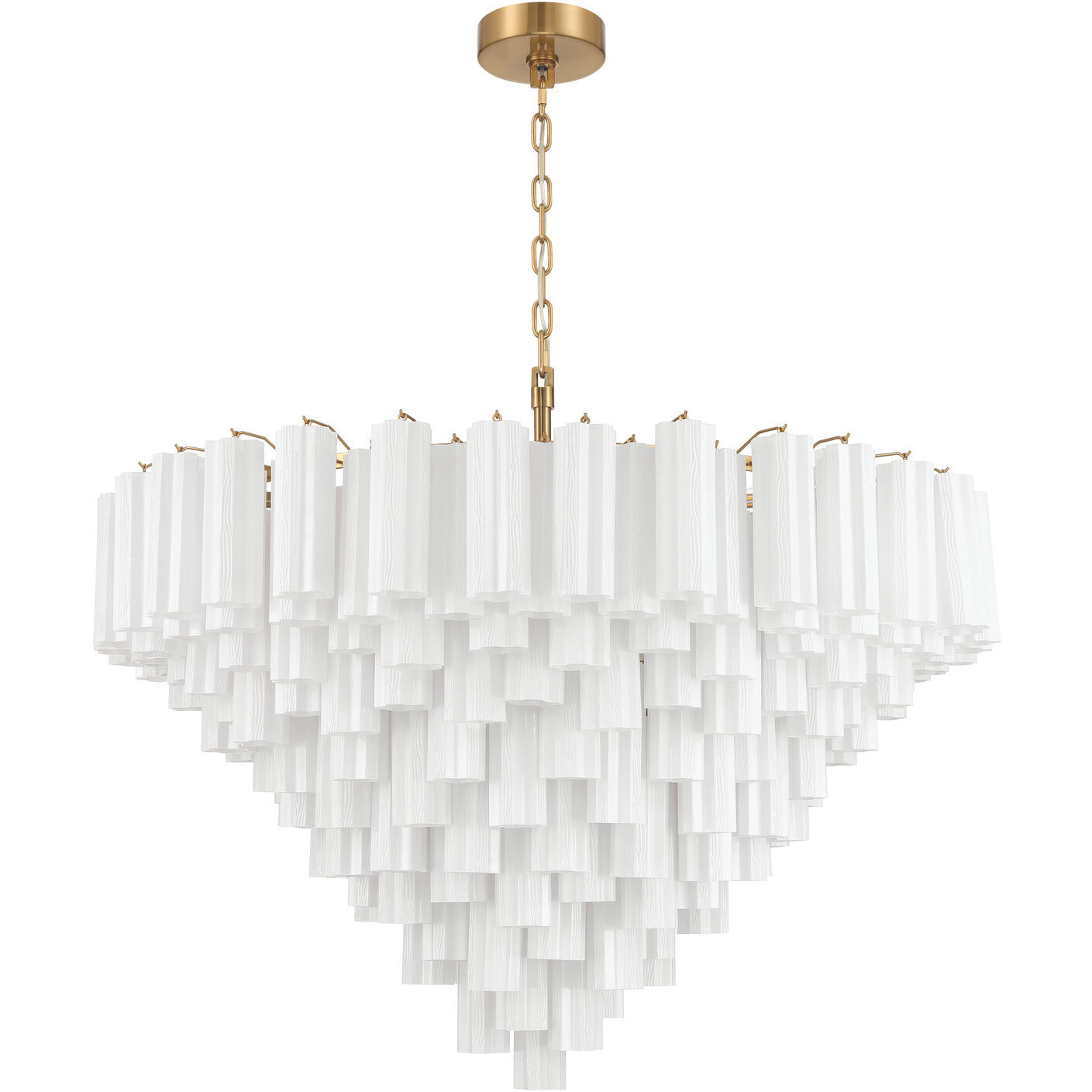 Addis 28 Light 49 inch Aged Brass Chandelier Ceiling Light