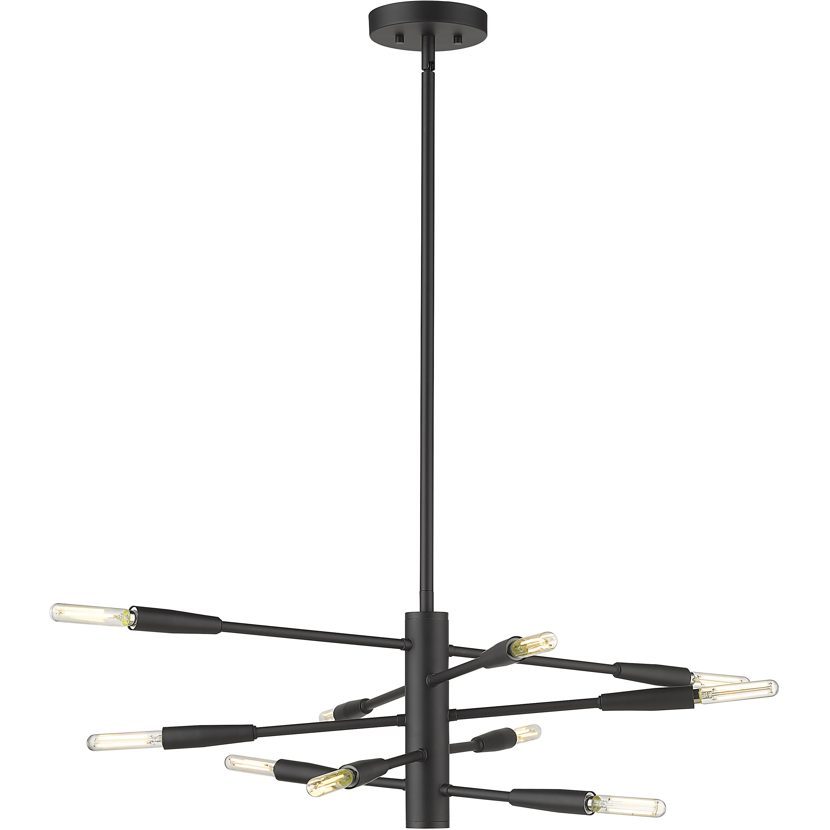 Ascension 10 Light 23.25 inch Matte Black Chandelier Ceiling Light