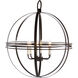New Traditional 6 Light Darkened Bronze Chandelier Ceiling Light