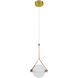 Artisan Collection/SALERNO Series 7 inch Antique Brass Pendant Ceiling Light