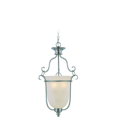 Linden Lane 3 Light 18 inch Satin Nickel Foyer Light Ceiling Light