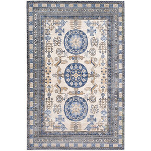 Alton 35 X 24 inch Navy/Bright Blue/Tan/Charcoal/Medium Gray/Beige Rugs