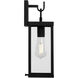 Rox 1 Light Textured Black Outdoor Wall Lantern in Incandescent