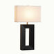 Julie 30 inch 23.00 watt Ebony and Weathered Brass Standing Table Lamp Portable Light