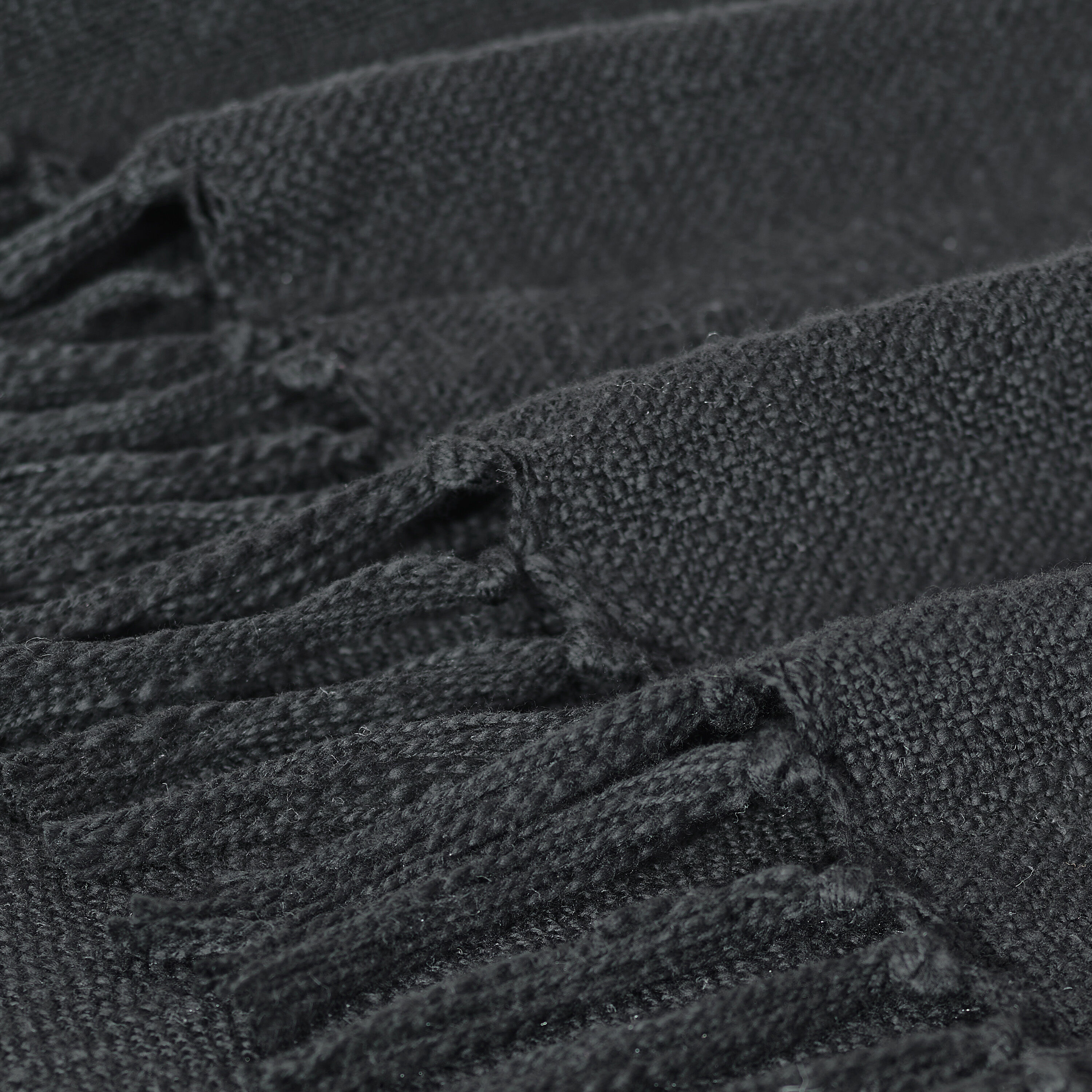 Carnelia 50 inch Black Throw