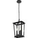 Berks 3 Light 7 inch Black Outdoor Pendant