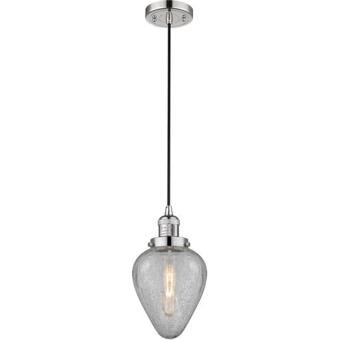 Franklin Restoration Geneseo 1 Light 7 inch Polished Nickel Mini Pendant Ceiling Light, Franklin Restoration