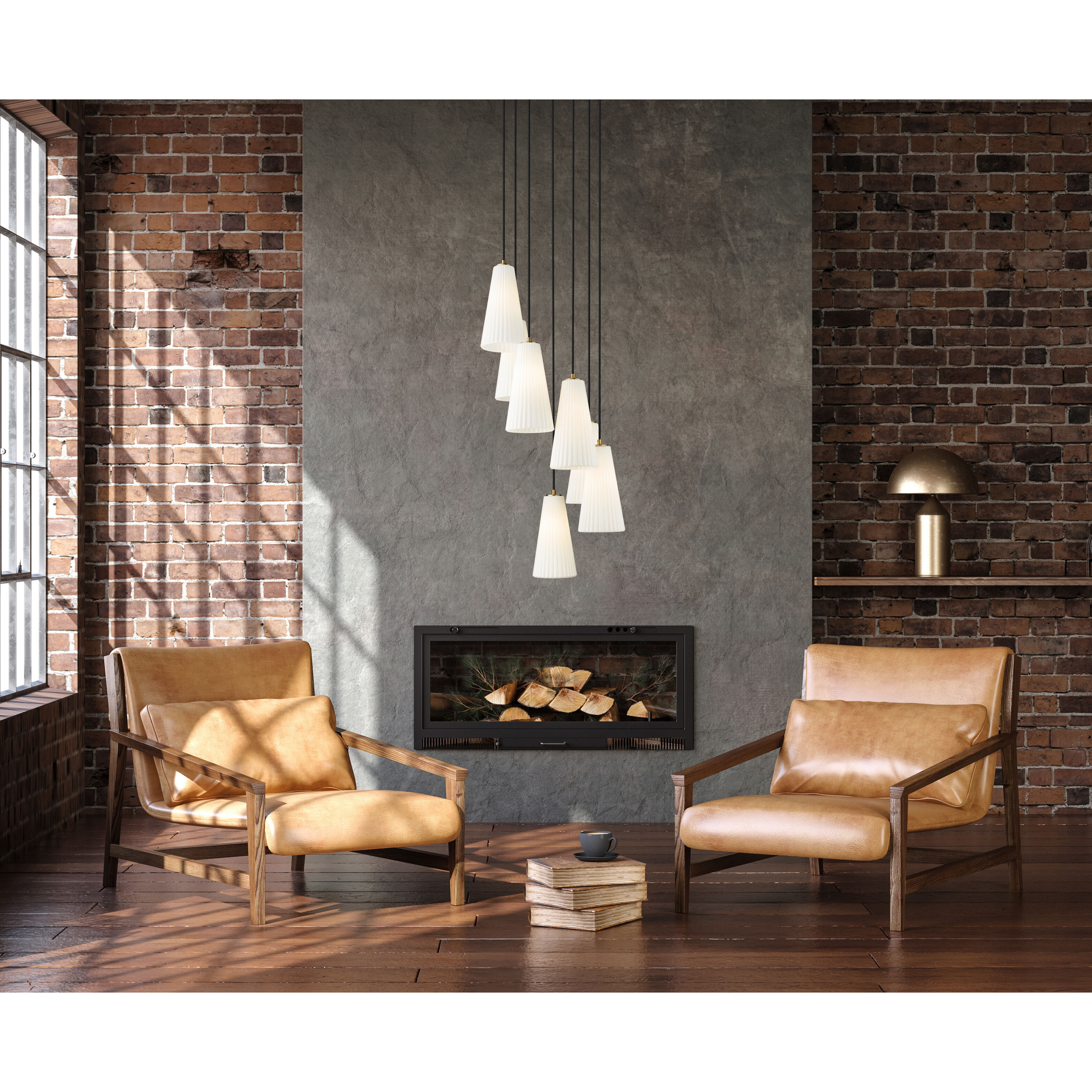 Farrell 7 Light 18 inch Modern Gold Chandelier Ceiling Light